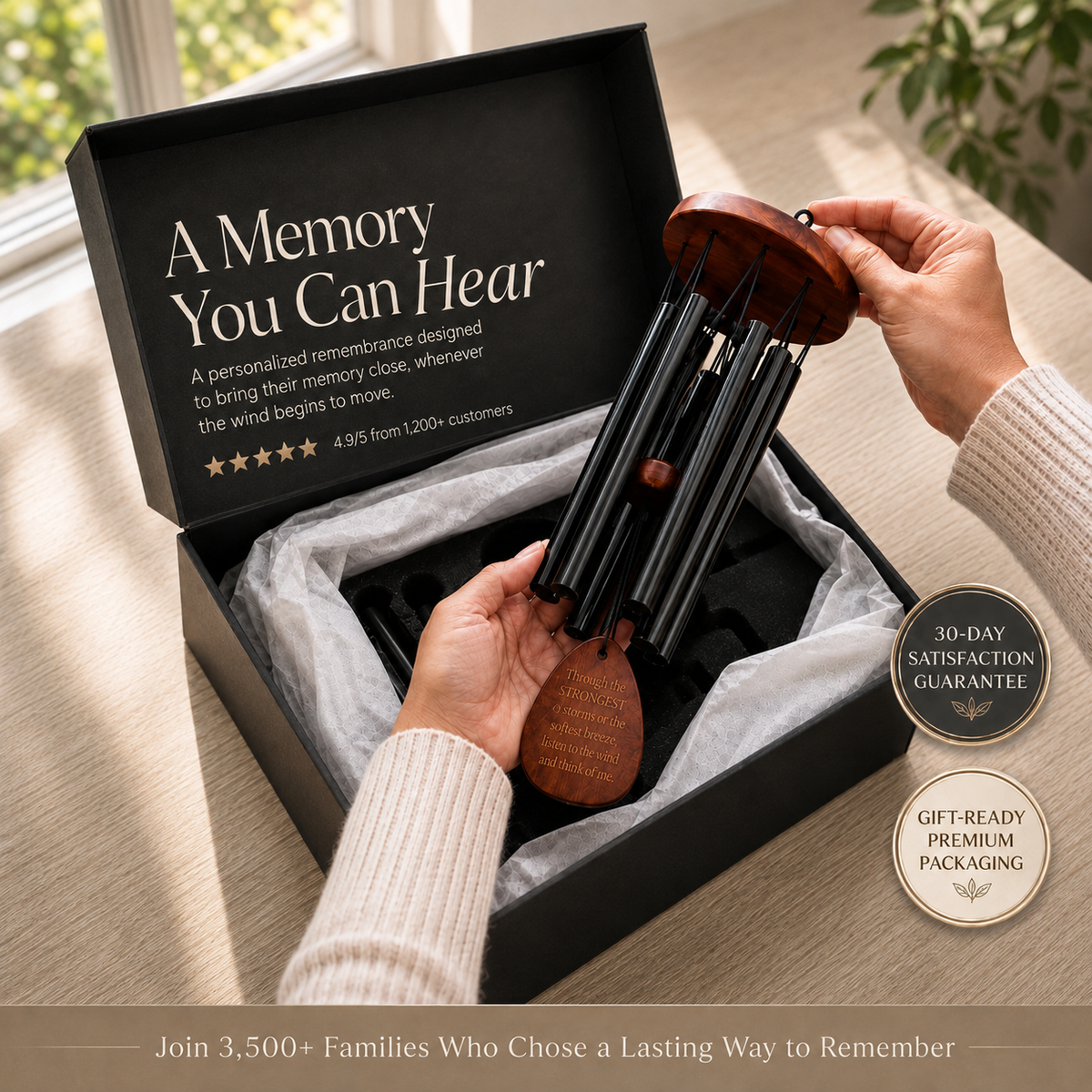 Personalizable Memorial Wind Chime